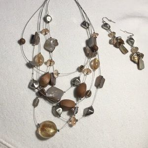 Necklace and Earrings
